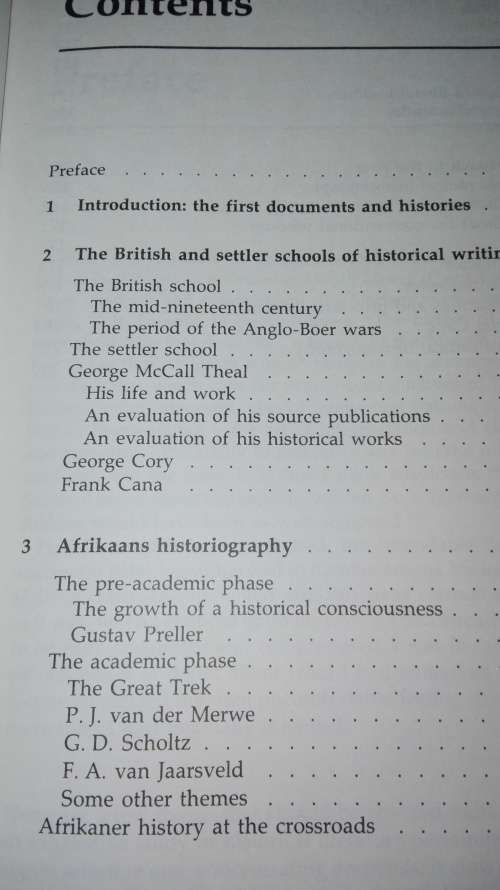 THE CHANGING PAST Trends in South African Historical writing KEN SMITH