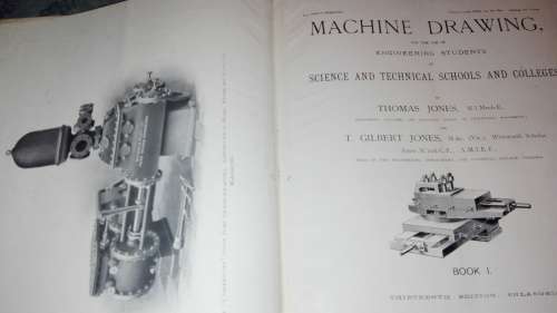 MACHINE DRAWING  Book 1  13th Edition  Enlarged  T Jones ; T G Jones 1912