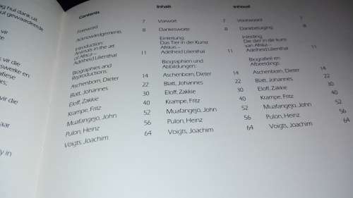 ETOSHA Animal Art of Etosha Department of Agriculture South West Africa