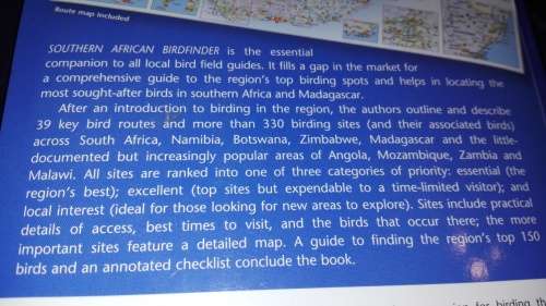 SASOL SOUTHERN AFRICAN BIRDFINDER Where to Find 1400 Bird Species in Southern Africa and Madagscar