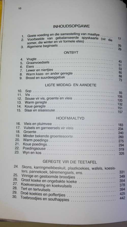 KOOK EN GENIET S J A DE VILLIERS Dertiende Verbeterde Uitgawe 1985