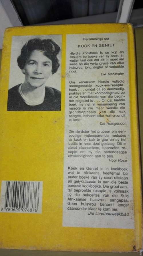 KOOK EN GENIET S J A DE VILLIERS Dertiende Verbeterde Uitgawe 1985