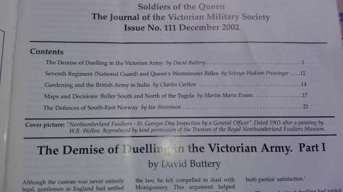 13 X SOLDIERS OF THE QUEEN The Victorian Military Society magazine