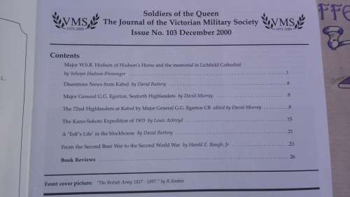 13 X SOLDIERS OF THE QUEEN The Victorian Military Society magazine