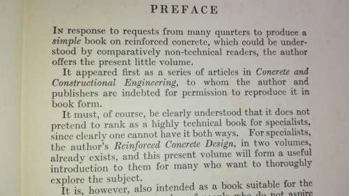 REINFORCED CONCRETE SIMPLY EXPLAINED OSCAR FABER 1938