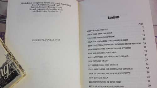 KELP The Health Giver by Eric F W POWELL PhD N.D.