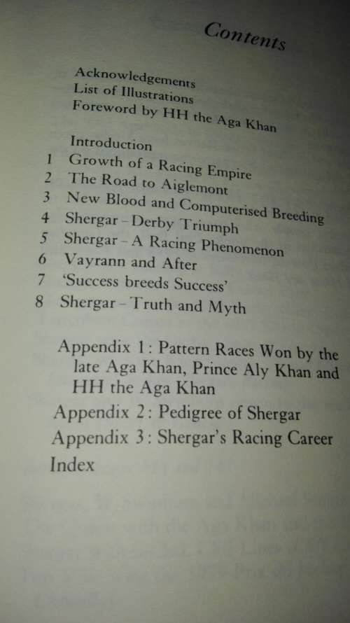 SHERGAR and the AGA KHAN'S THOUROUGHBRED EMPIRE RICHARD BAERLIEIN