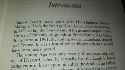 SHERGAR and the AGA KHAN'S THOUROUGHBRED EMPIRE RICHARD BAERLIEIN