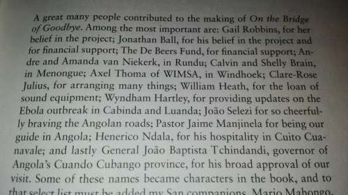 ON THE BRIDGE OF GOODBYE The Story of South Afica's discarded San Soldiers  DAVID ROBINS