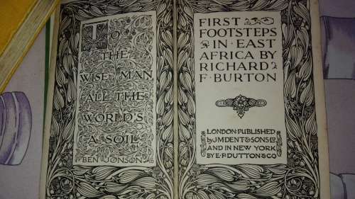FIRST FOOTSTEPS in EAST AFRICA by RICHARD F BURTON  (an exploration of Harar)