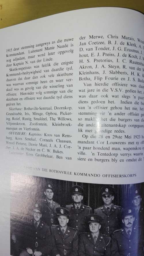 BOTHAVILLE 1891 - 1966 Vyf en seventig jare van vooruitgang Een Hoofstuk ; die Bothaville Kommando