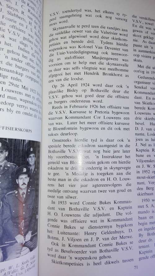 BOTHAVILLE 1891 - 1966 Vyf en seventig jare van vooruitgang Een Hoofstuk ; die Bothaville Kommando