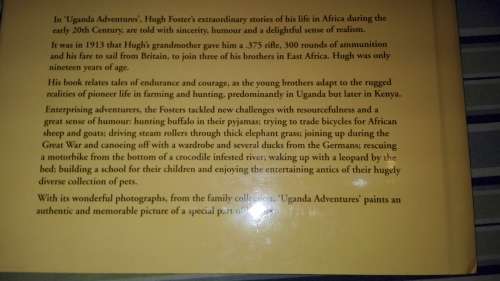 UGANDA ADVENTURES The Foster Brothers' Adventures in Uganda and how they Fared Later in Kenya