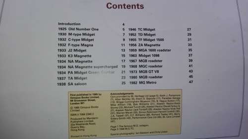 GREAT MARQUES POSTER BOOK M G Chris Harvey ( Please see the  Condition  Information  )