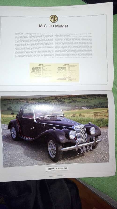 GREAT MARQUES POSTER BOOK M G Chris Harvey ( Please see the  Condition  Information  )