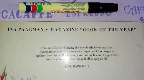 THE FEMINA COOKBOOK with INA PAARMAN   Magazine Cook of the Year cooking