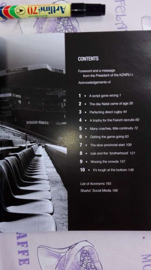 The Black & White Story, 125 year History of Natal Rugby Union by Wim Van Der Berg (The Sharks