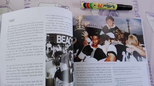 The Black & White Story, 125 year History of Natal Rugby Union by Wim Van Der Berg (The Sharks
