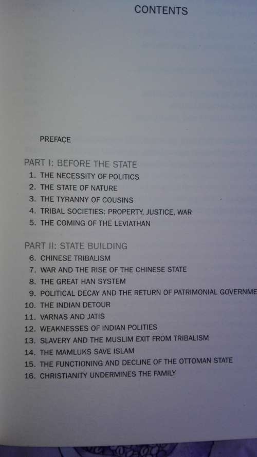 THE ORIGINS OF POLITICAL ORDER FRANCIS FUKUYAMA From Prehuman Times to the French Revolution