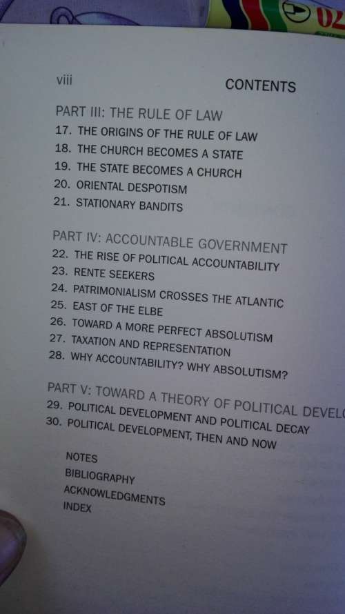 THE ORIGINS OF POLITICAL ORDER FRANCIS FUKUYAMA From Prehuman Times to the French Revolution