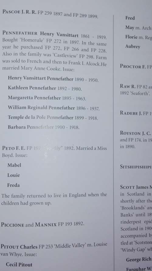 THE FIRST HUNDRED YEARS of the Underberg Himeville District 1887 - 1987 Revised Ed. 2007