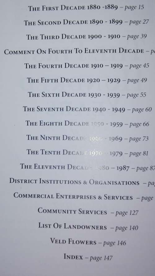 THE FIRST HUNDRED YEARS of the Underberg Himeville District 1887 - 1987 Revised Ed. 2007