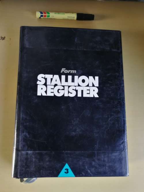 FORM STALLION REGISTER Volume 3 1986 Editor ; CHARLES FAULL ( Volume III ) Horse Racing Breeding