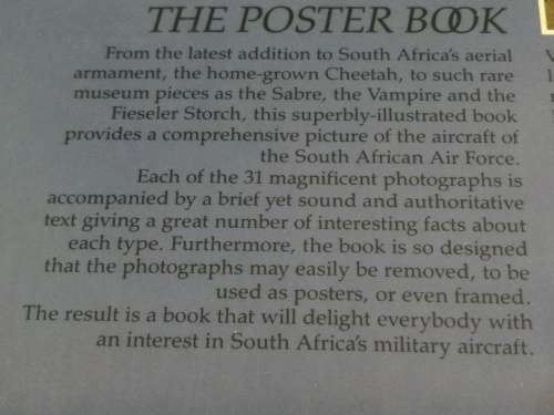 The South African AIR FORCE THE POSTER BOOK HERMAN POTGIETER Met Tweetalige Teks