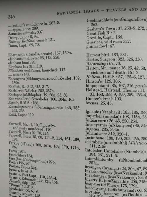 TRAVELS and ADVENTURE in EASTERN AFRICA (Natal ) Nathaniel Isaacs Limited Edition