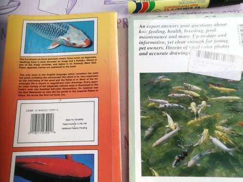 2 BOOKS ON KEEPING KOI FISH  ; KOI GEORGE C BLASIOLA II Barrons plus KOI  and GARDEN POOLS AXELROD