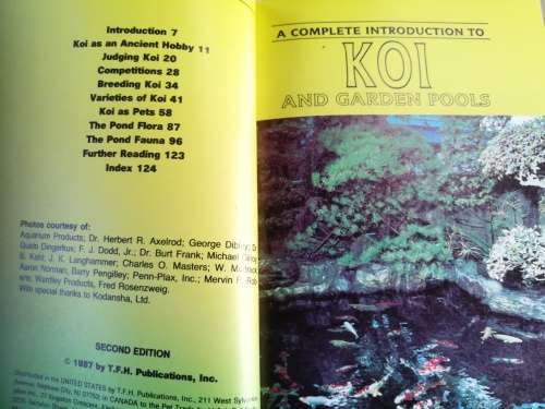2 BOOKS ON KEEPING KOI FISH  ; KOI GEORGE C BLASIOLA II Barrons plus KOI  and GARDEN POOLS AXELROD