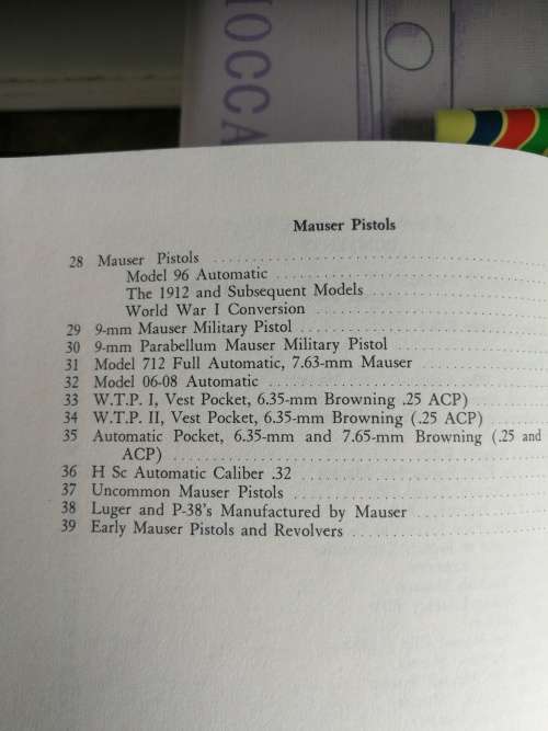 MAUSER RIFLES AND PISTOLS W H B SMITH