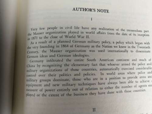 MAUSER RIFLES AND PISTOLS W H B SMITH