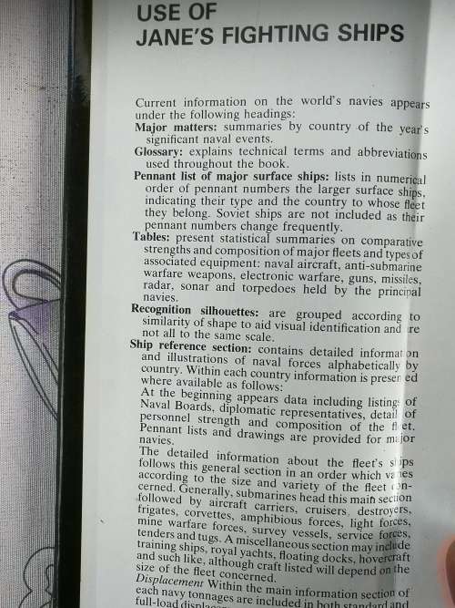 JANE`S FIGHTING SHIPS 1983 -84 Ed by Captain JOHN MOORE RN Standard reference of the world`s navies