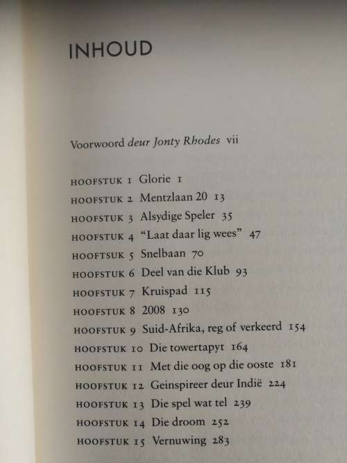 AB DIE OUTOBIOGRAFIE (  KRIEKET / CRICKET  Hardeband )