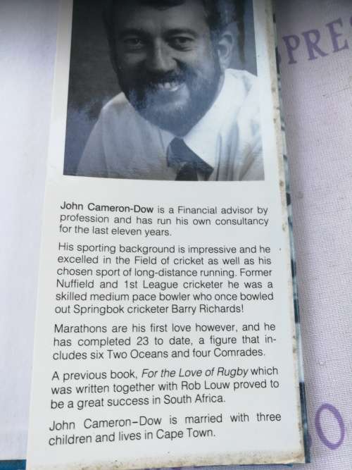 TWO OCEANS MARATHON by JOHN CAMERON-DOW  with Fwd. by Bruce Fordyce