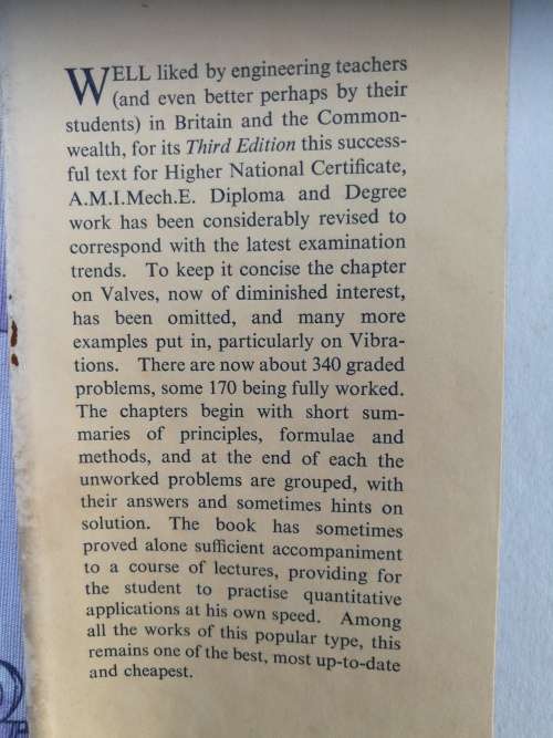 THEORY OF MACHINES through Worked Examples G H RYDER 1959