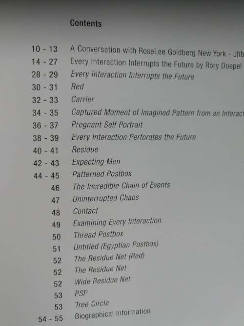 KIM LIEBERMAN EVERY INTERACTION INTERRUPTS THE FUTURE ( S A Contemporary Artist )