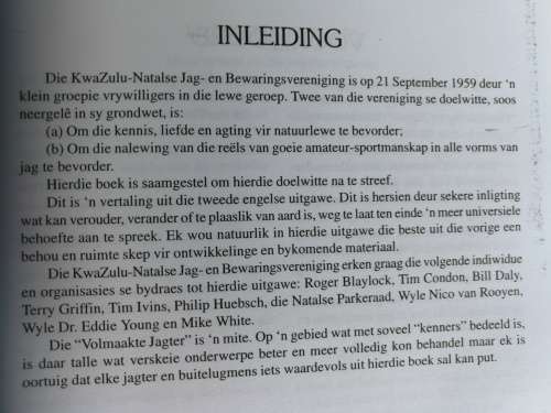 HANDLEIDING VIR JAGTERS Redakteur TIM IVINS  Eerste Uitgawe 2003