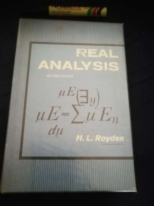 REAL ANALYSIS Second Revised Edition H L ROYDEN  ( Mathematics  Maths )