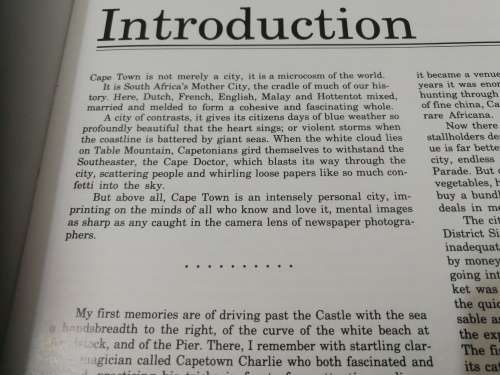 CAPE TOWN IMAGES A Collection of Photographic Highlights The Argus Les Hammond John Yeld history