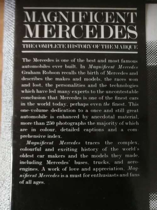 MAGNIFICENT MERCEDES The Complete History of the Marque GRAHAM ROBSON  including in Motorsport BENZ