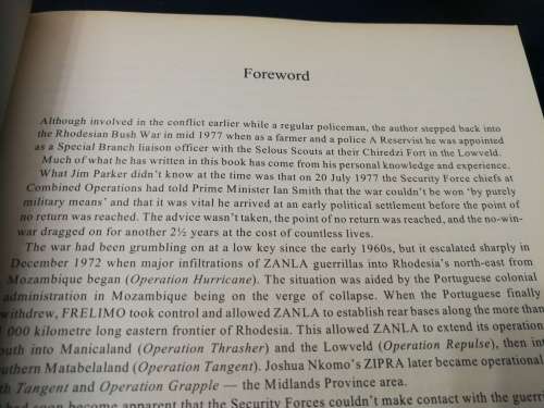 ASSIGNMENT SELOUS SCOUTS Inside Story of a Rhodesian Special Branch Officer JIM PARKER