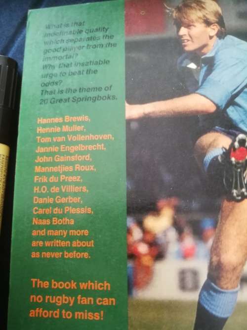 20 GREAT SPRINGBOKS CHRIS GREYVENSTEIN