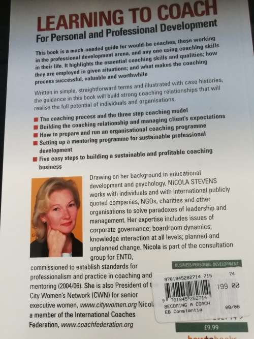 LEARNING TO COACH For Personal and Professional Development NICOLA STEVENS 2nd Ed Coaching