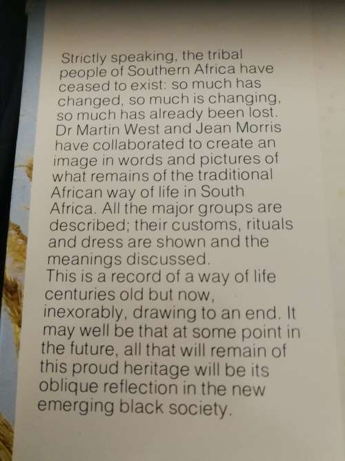 ABANTU An Introduction to the Black People of SOUTH AFRICA MARTIN WEST JEAN MORRIS