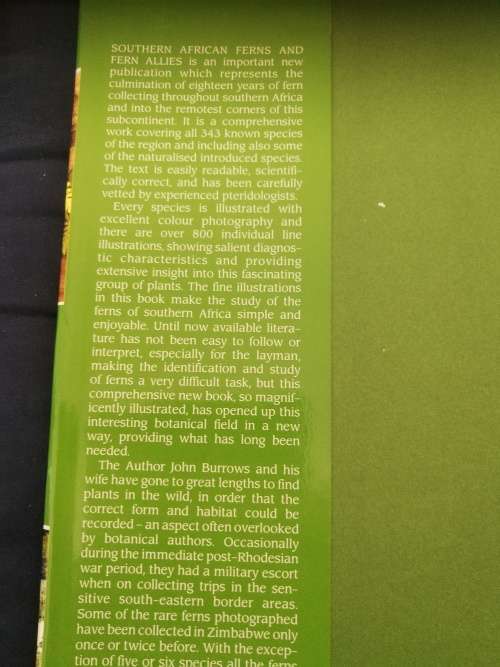 SOUTHERN AFRICAN FERNS AND FERN ALLIES  J E BURROWS