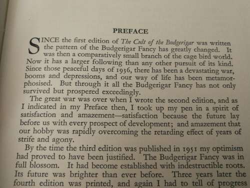 The CULT of the BUDGERIGAR  , W WATMOUGH PLUS ANOTHER Book  ( Budgies  Caged Birds