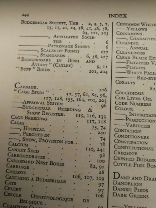 The CULT of the BUDGERIGAR  , W WATMOUGH PLUS ANOTHER Book  ( Budgies  Caged Birds