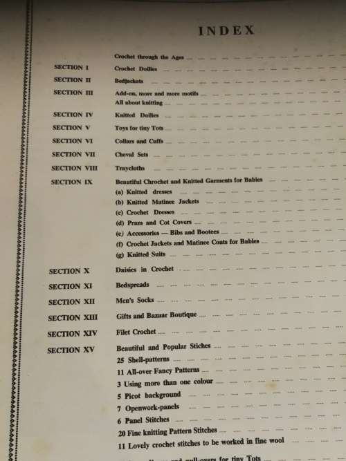 CROCHET and FINE KNITTING  by E E VISSER ( large book  please note shipping terms  in item descrip )